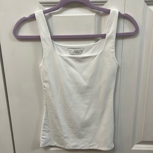 Aritzia Babaton Contour Hip Tank in White